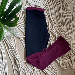 lululemon two toned work out leggings